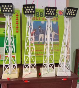 Subbuteo coppia di riflettori originali C101 modificati a led
