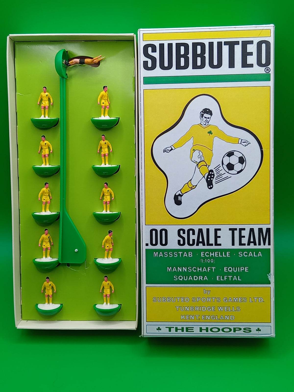 Subbuteo squadra lw Celtic 2nd - dipinta a mano