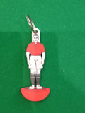 Subbuteo portachiave 3D stile flat - colore rosso