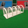 Subbuteolab linea stadio tunnel ingresso campo stampato in 3D - colore bianco