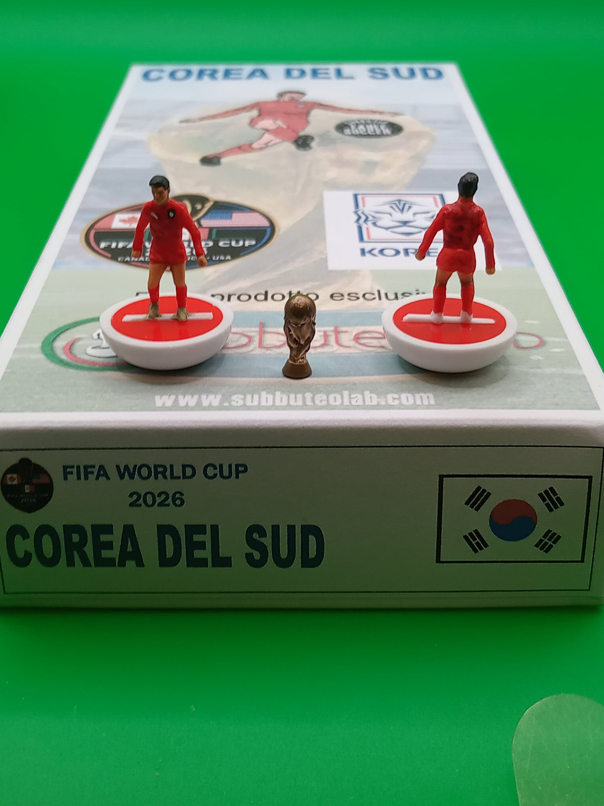 Subbuteolab squadre hw collana mondiali 2026 Corea Del Sud - dipinta a mano