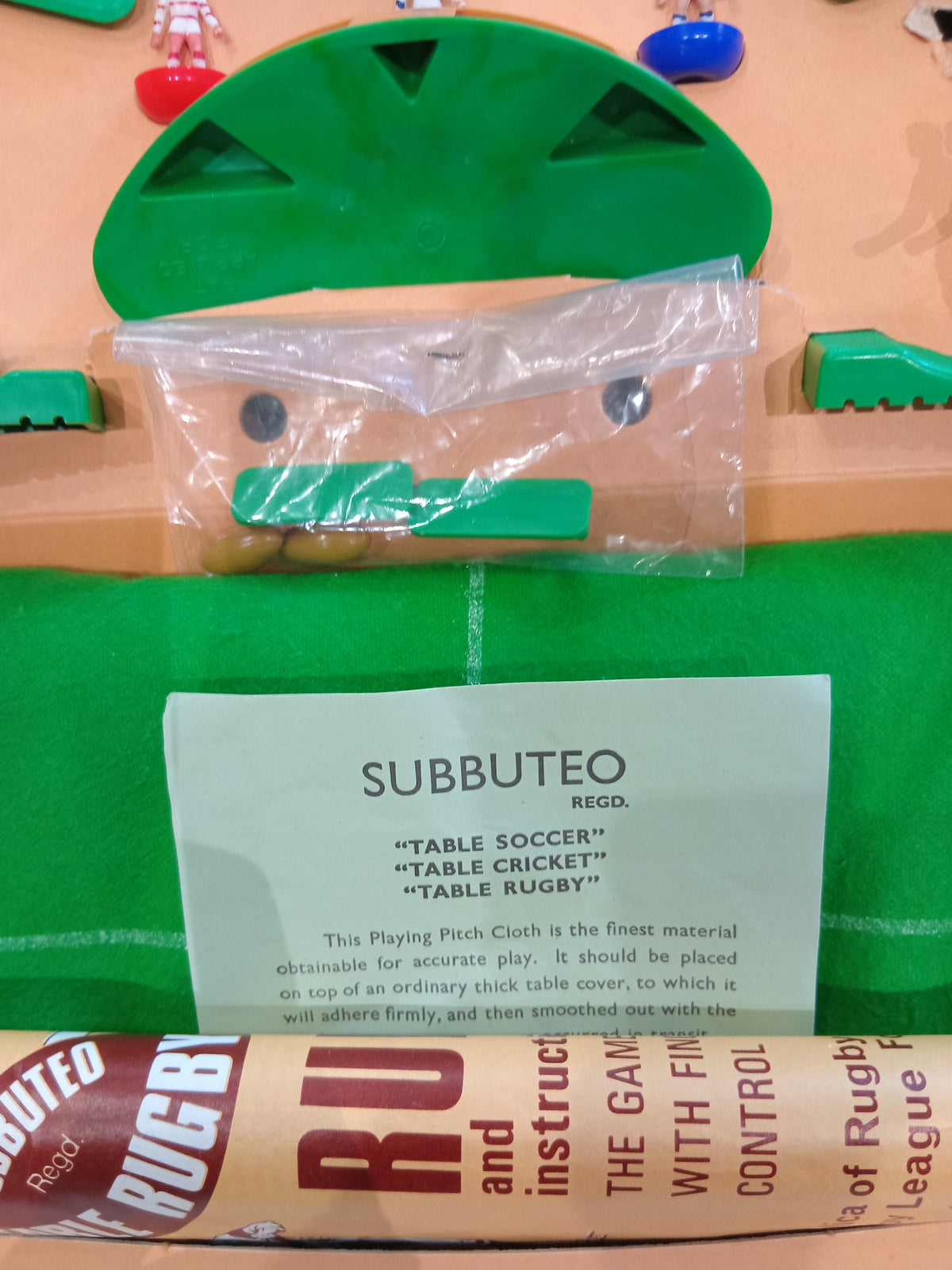 Subbuteo set box Rugby International Edition