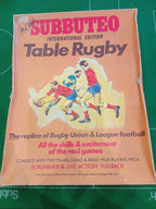 Subbuteo set box Rugby International Edition