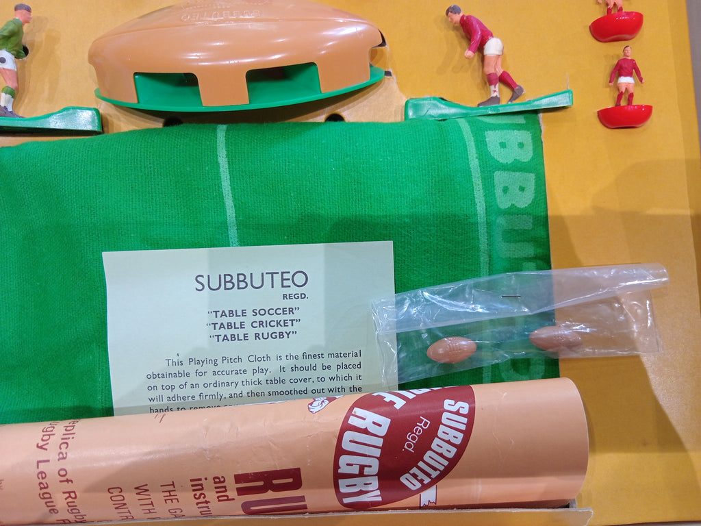 Subbuteo set box Rugby International Edition