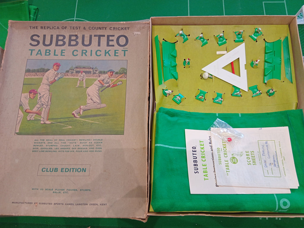 Subbuteo cricket scatola gioco Club Edition