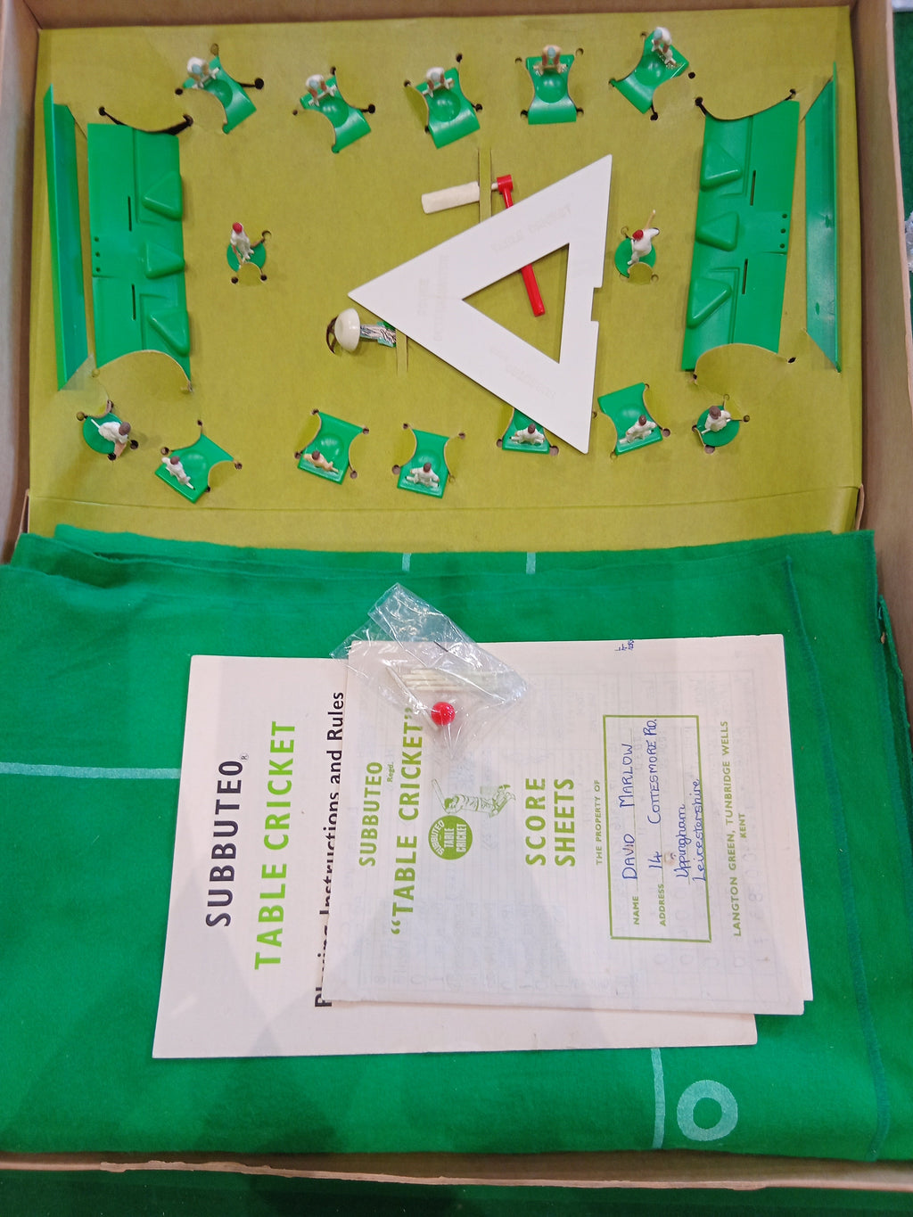 Subbuteo cricket scatola gioco Club Edition