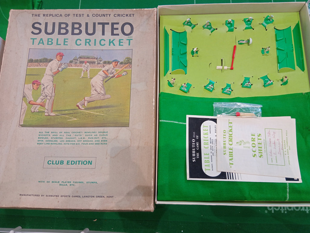 Subbuteo cricket scatola gioco Club Edition