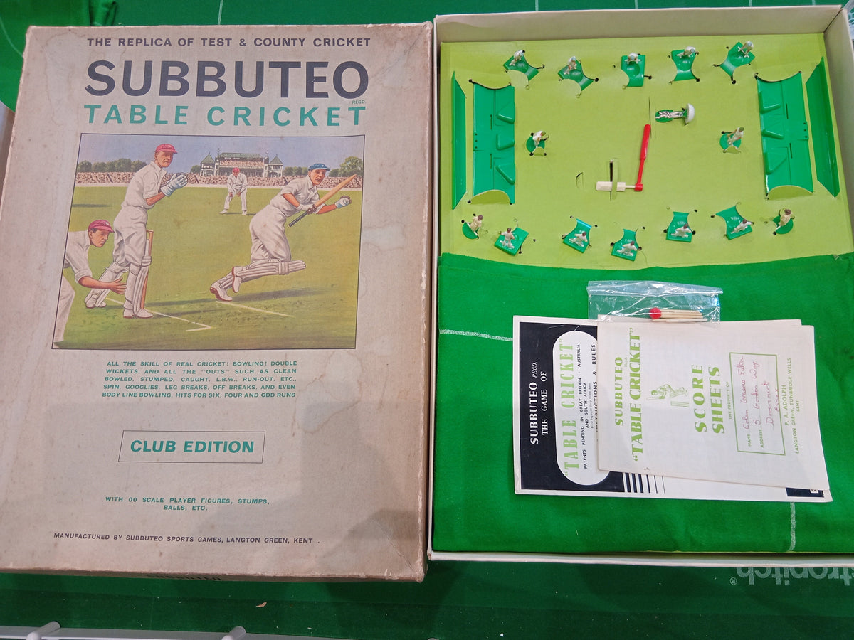 Subbuteo cricket scatola gioco Club Edition