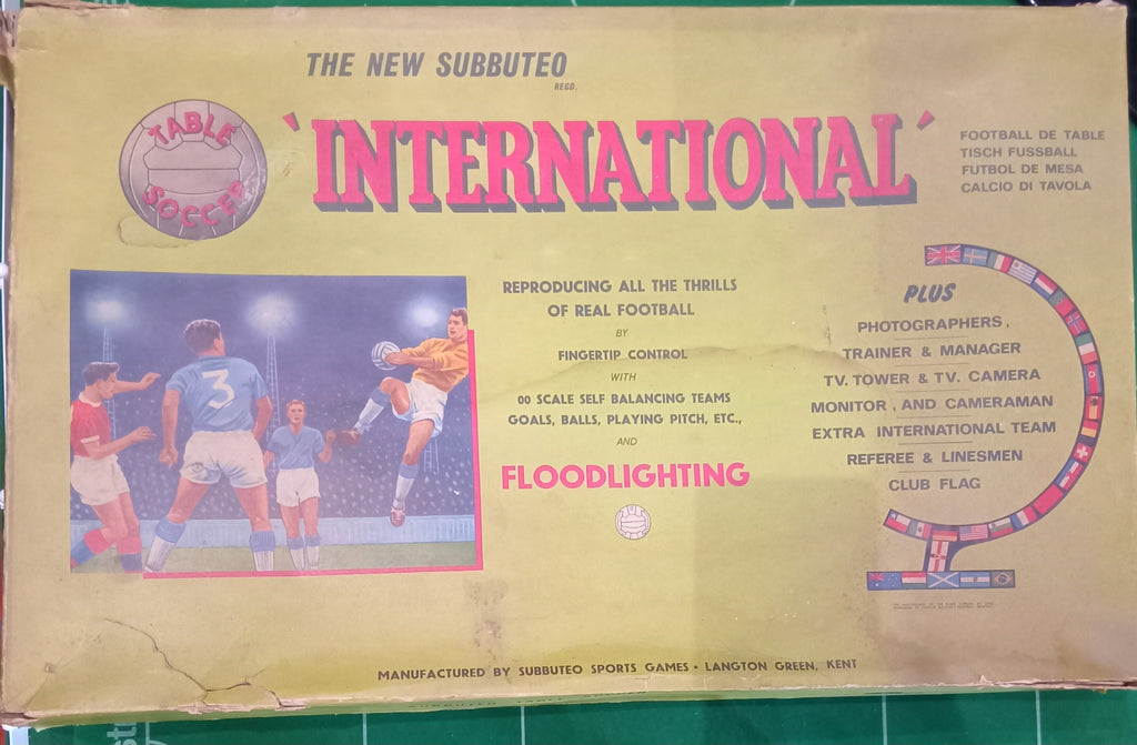 Subbuteo set box International Edition anni '60 - miniature walker