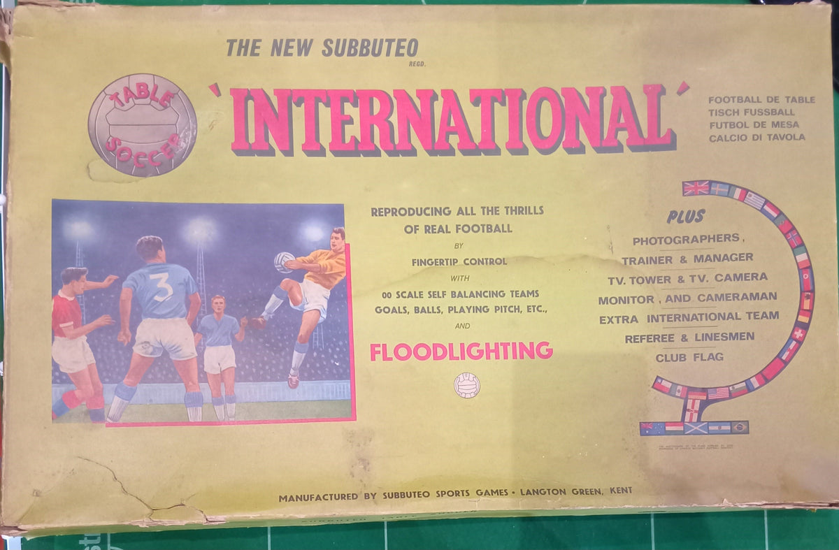 Subbuteo set box International Edition anni '60 - miniature walker