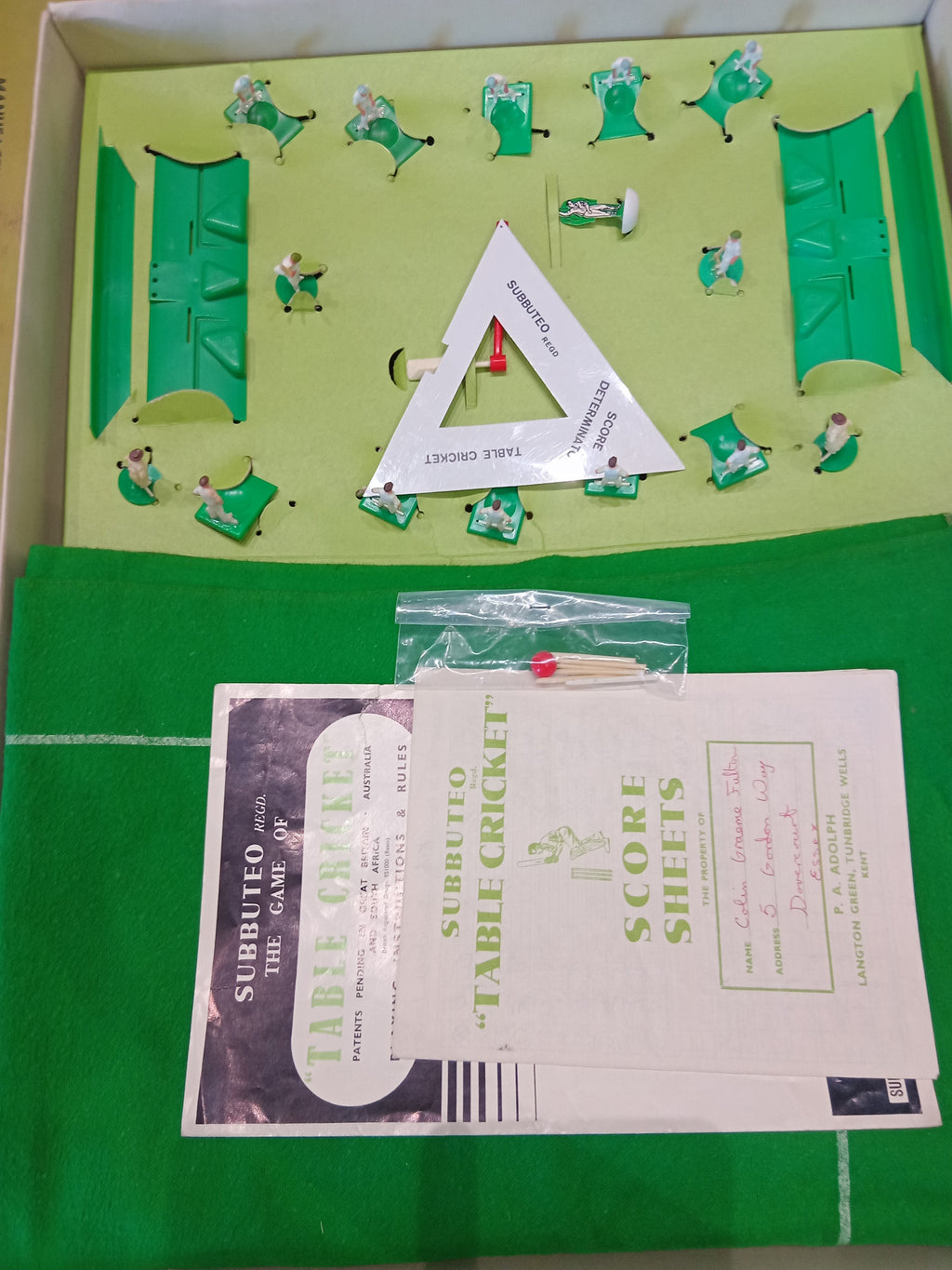 Subbuteo cricket scatola gioco Club Edition