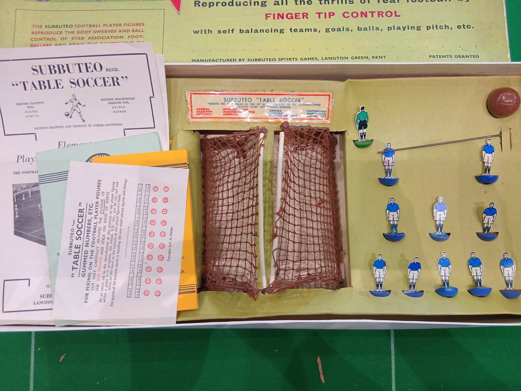Subbuteo set box Flat 1964 new edition Super Set