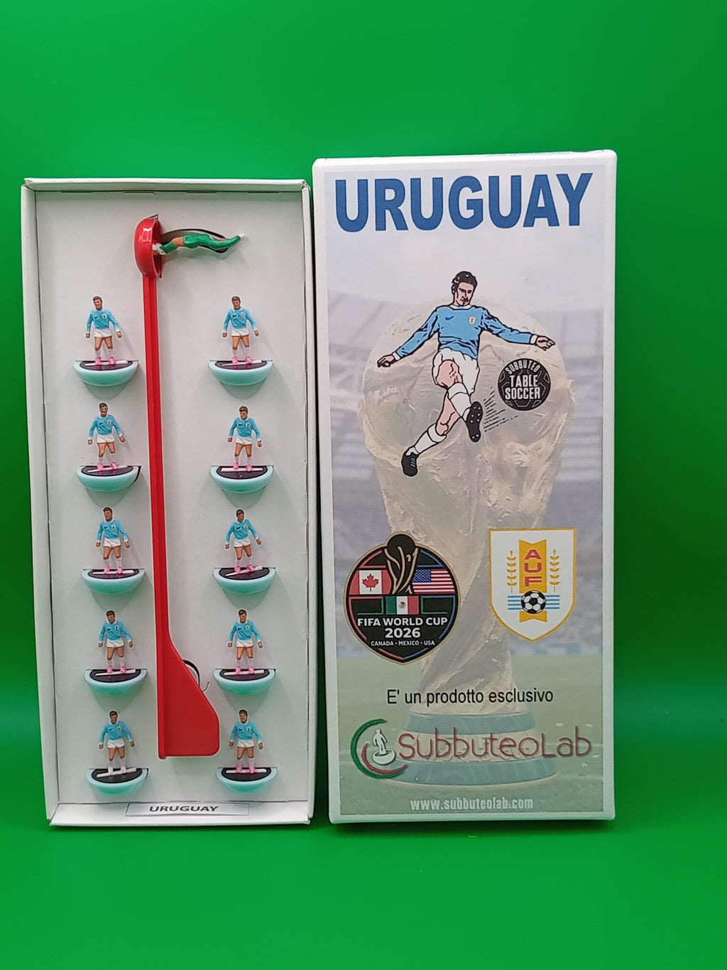 Subbuteolab collana mondiali 2026 Uruguay - dipinta a mano