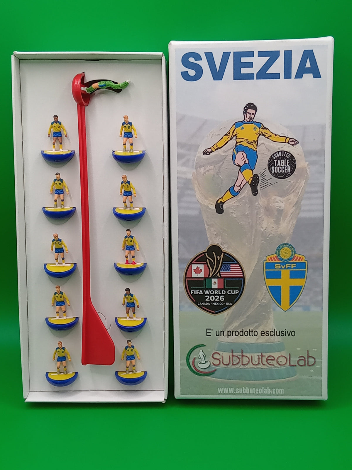 Subbuteolab collana mondiali 2026 Svezia - dipinta a mano
