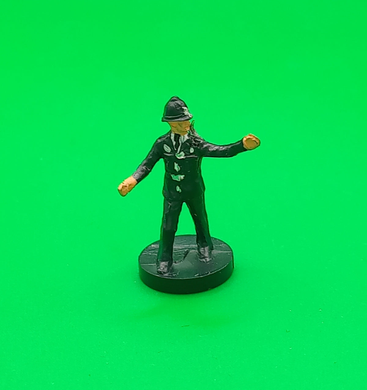 Subbuteo personaggio stadio Bobby in movimento base nera