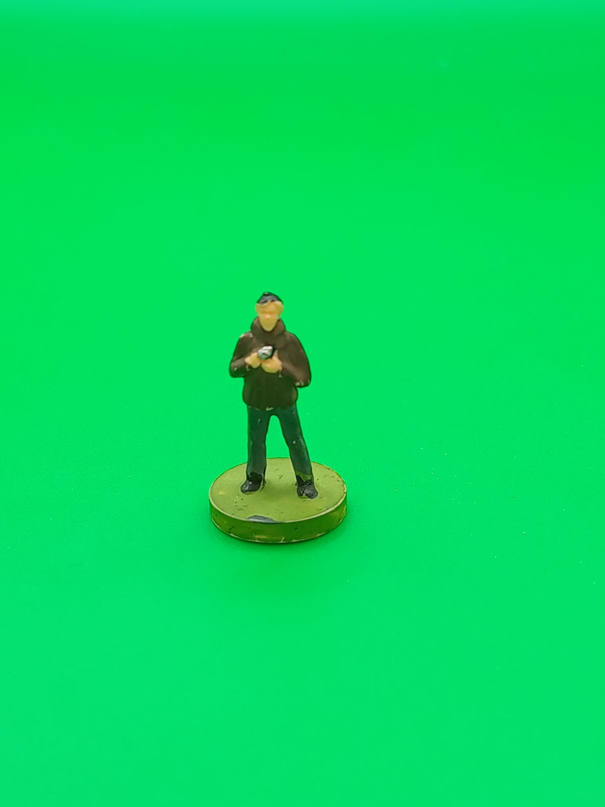 Subbuteo personaggio stadio Fotografo in Attesa