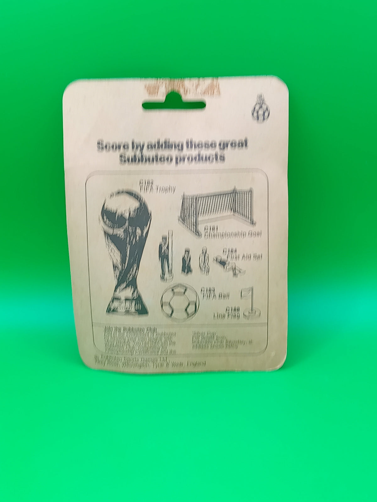 Subbuteo blister 3 palloni Three Panelled Balls C144 - arancioni