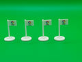 Subbuteo kit 4 bandierine corner Liga
