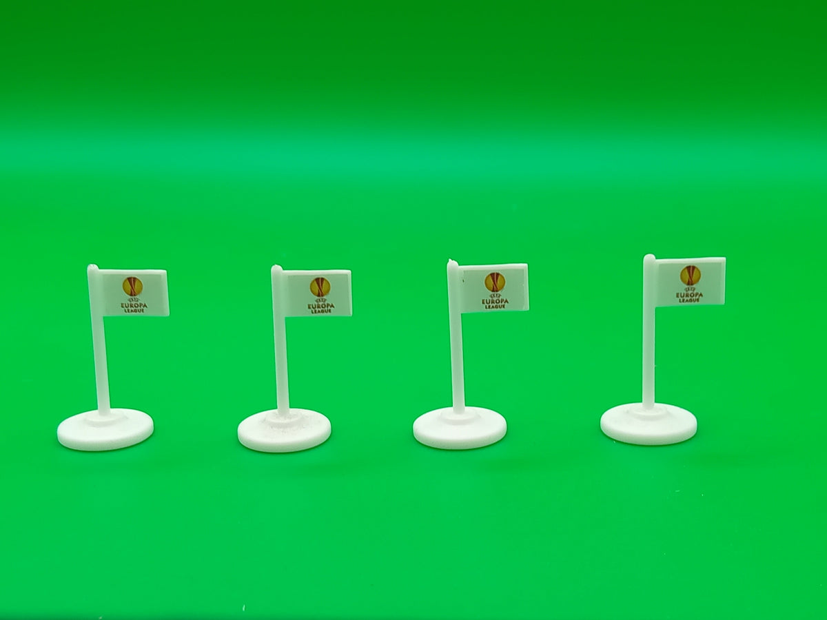 Subbuteo kit 4 bandierine corner Europa League