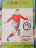 Subbuteo Price List 1970/71