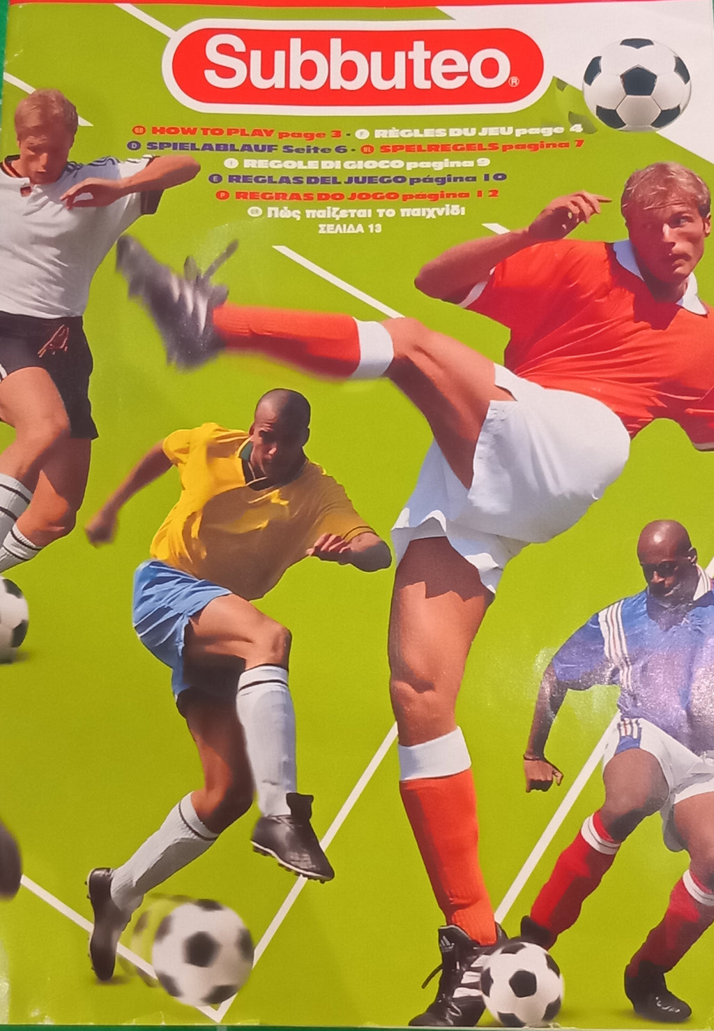 Subbuteo Hasbro regole di gioco multilingue 1997