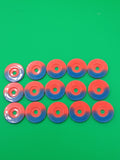 Astrobase kit da 15 dischetti bicolore - rosso/blu