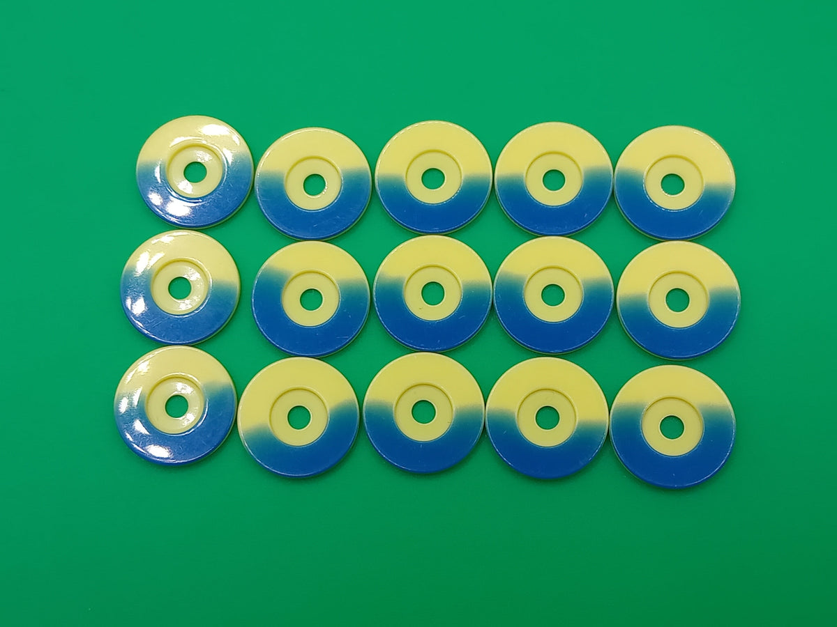 Astrobase kit da 15 dischetti bicolore - giallo/blu