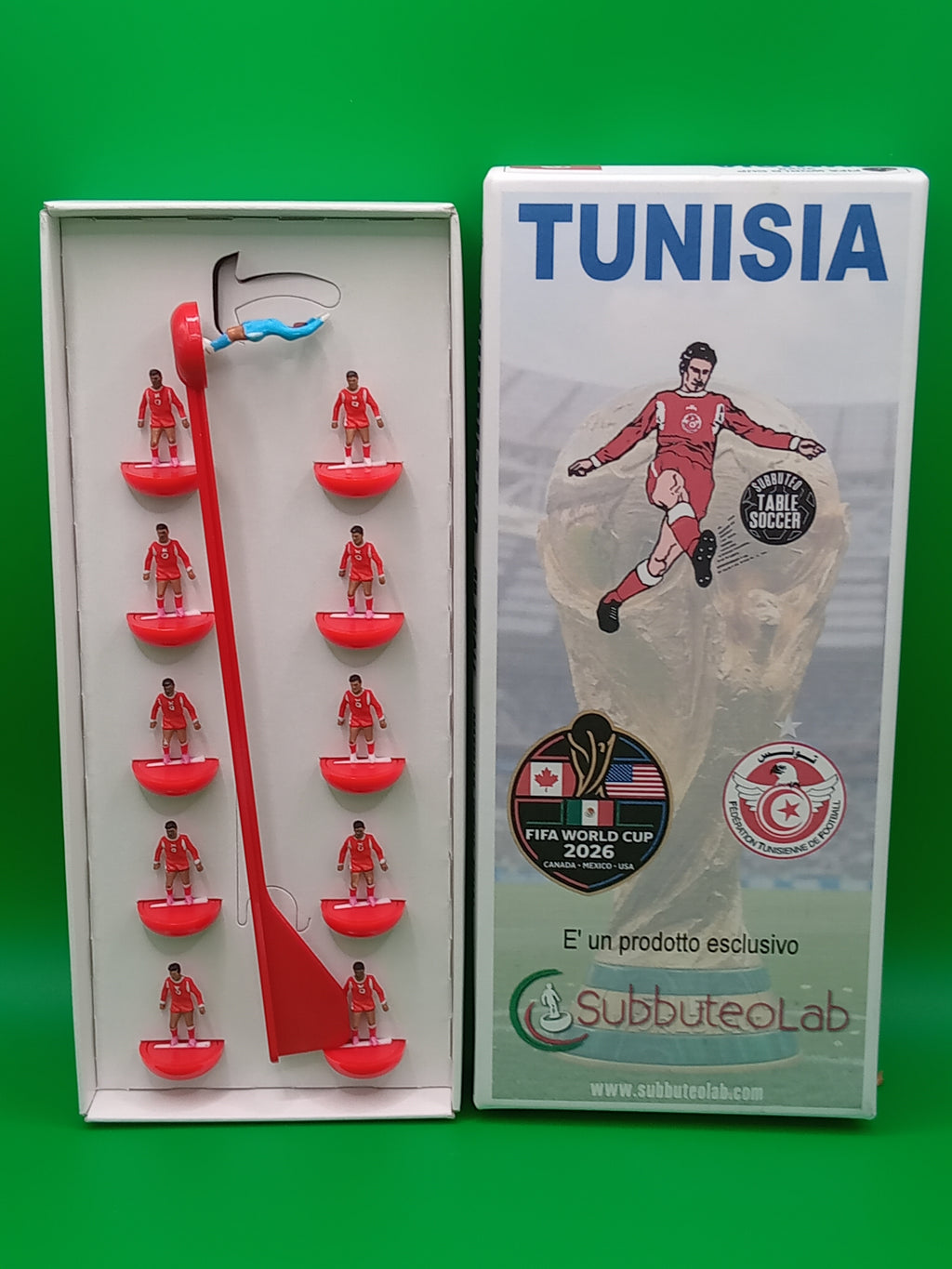 Subbuteolab collana mondiali 2026 Tunisia - dipinta a mano