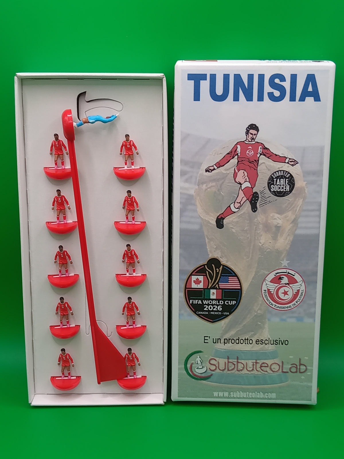Subbuteolab collana mondiali 2026 Tunisia - dipinta a mano