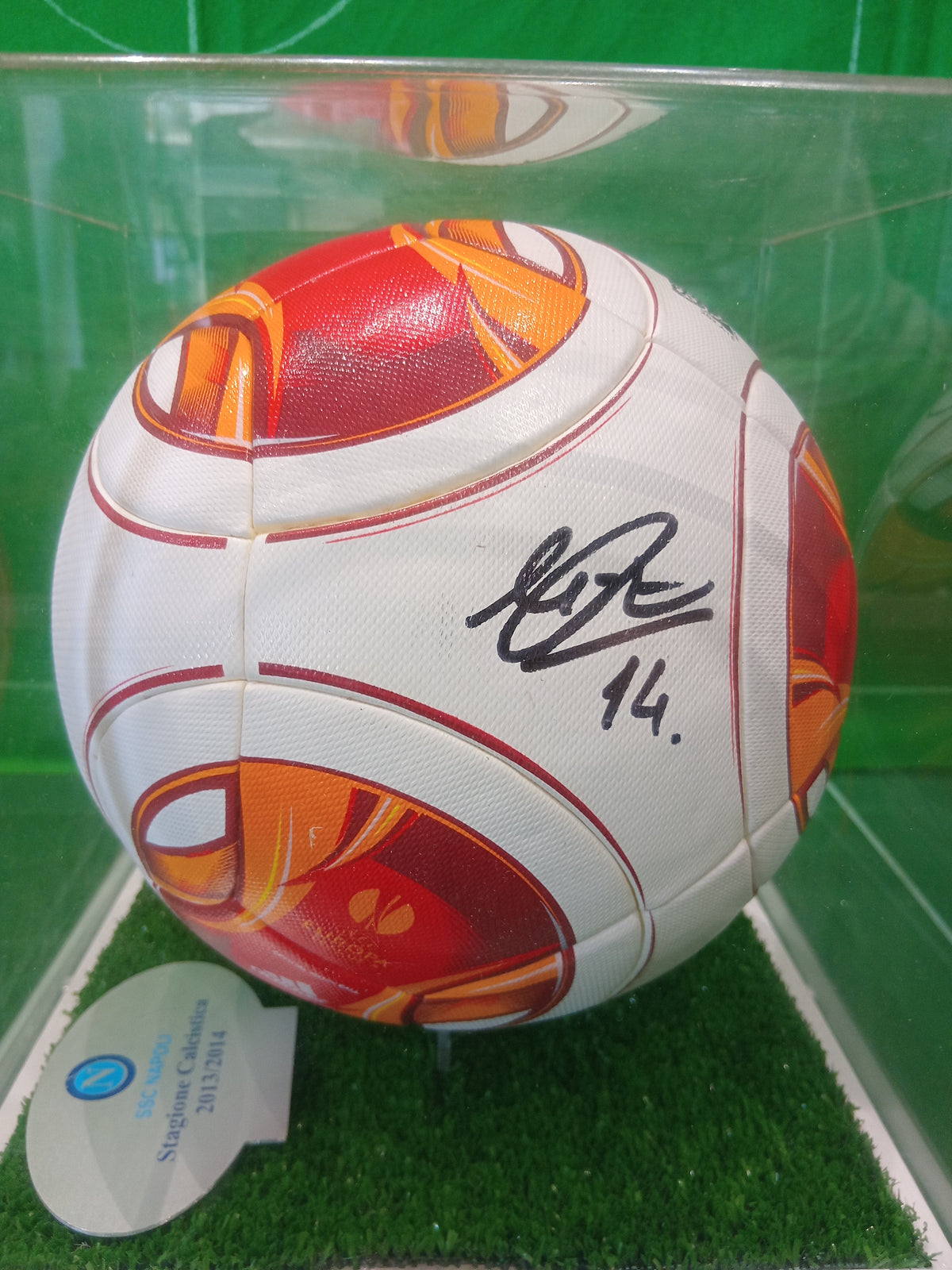 PALLONE UFFICIALE NAPOLI SSC EUROPA LEAGUE - AUTOGRAFATO