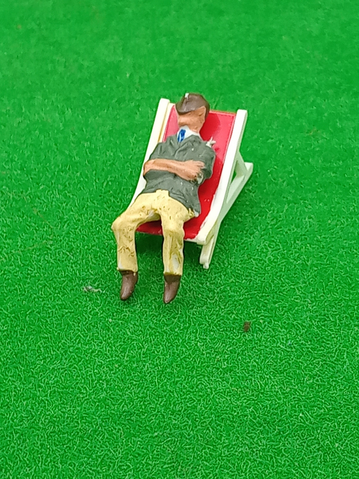 Subbuteo Cricket personaggio su sdraio - A