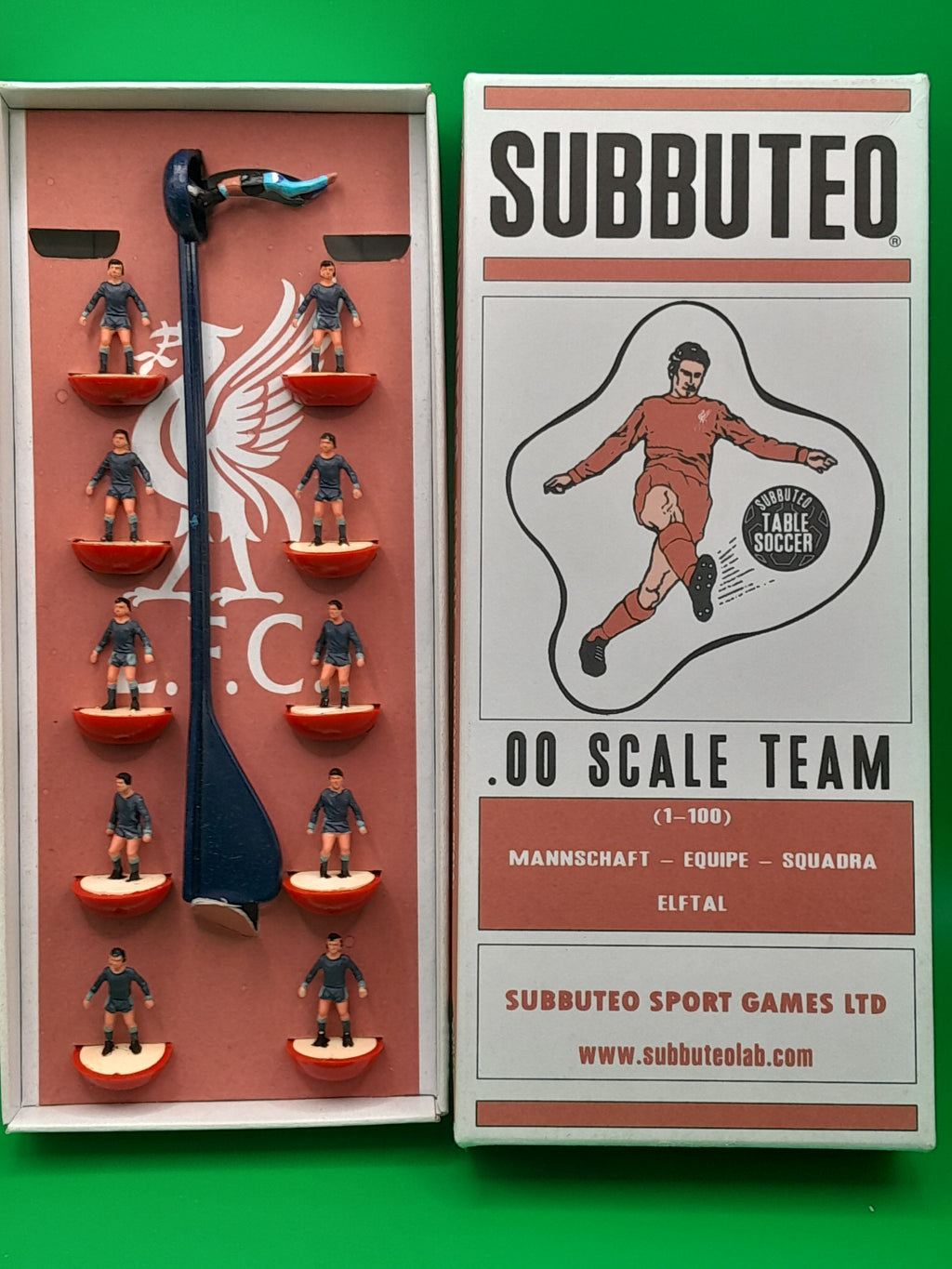 Subbuteo squadra Liverpool 2nd 2024/25 - moulded winged ridipinta