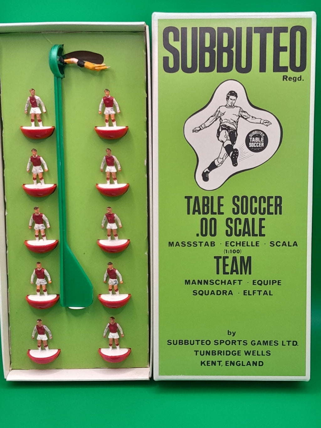 Subbuteo squadra Arsenal - moulded winged ridipinta
