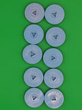 Subbuteo kit 10 basi monoblocco Hasbro - celeste