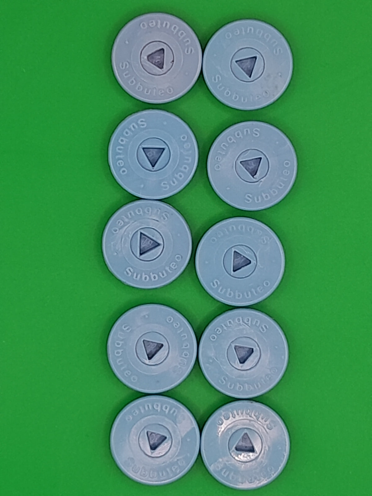 Subbuteo kit 10 basi monoblocco Hasbro - celeste