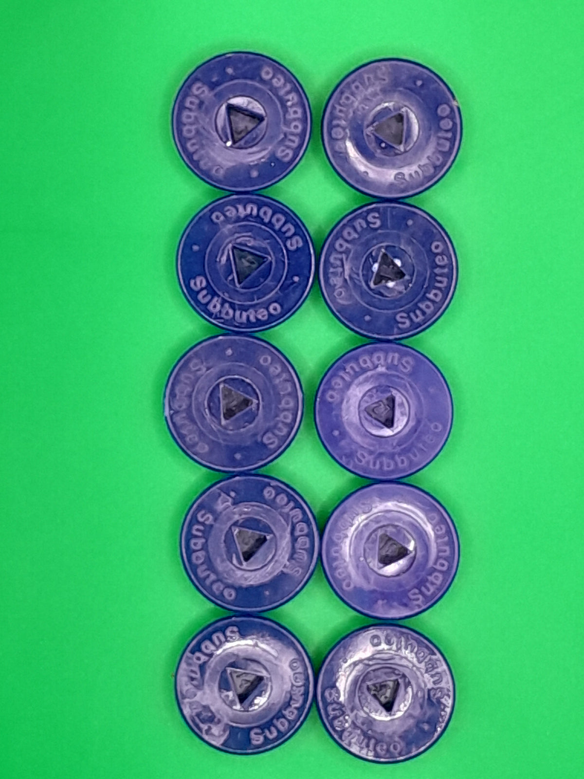 Subbuteo kit 10 basi monoblocco Hasbro - blu