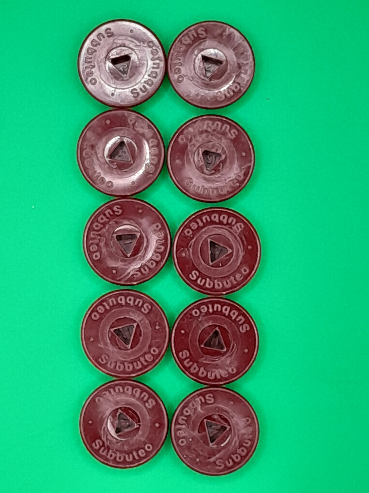 Subbuteo kit 10 basi monoblocco Hasbro - amaranto