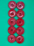 Subbuteo kit 10 basi monoblocco Hasbro - rosso