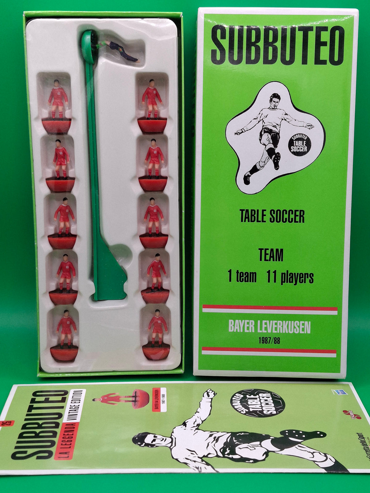 Subbuteo squadra hw 'serie La Leggenda Vintage Edition' Bayer Leverkusen 1987/88 - libretto