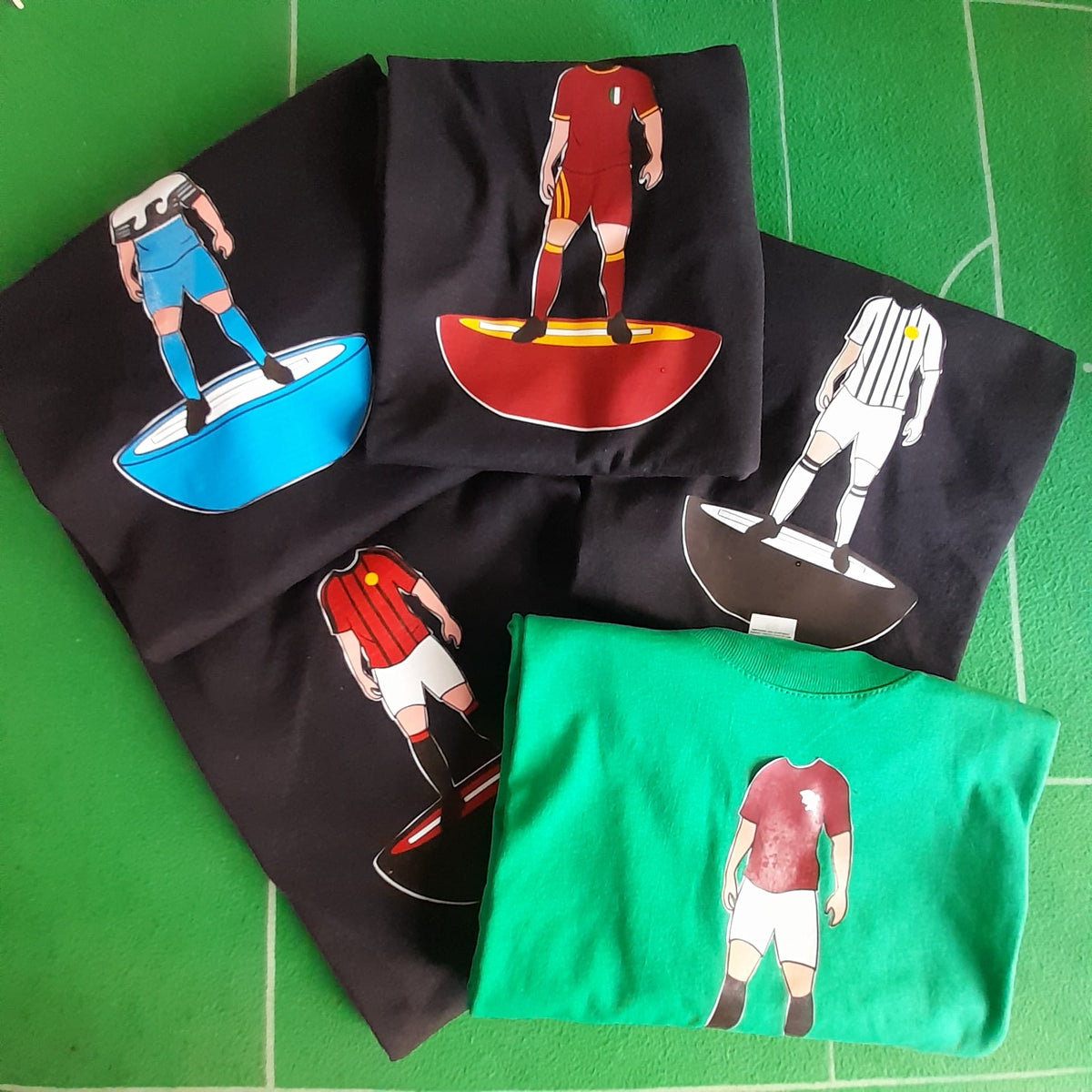 Subbuteolab T-shirt in cotone con miniatura squadre