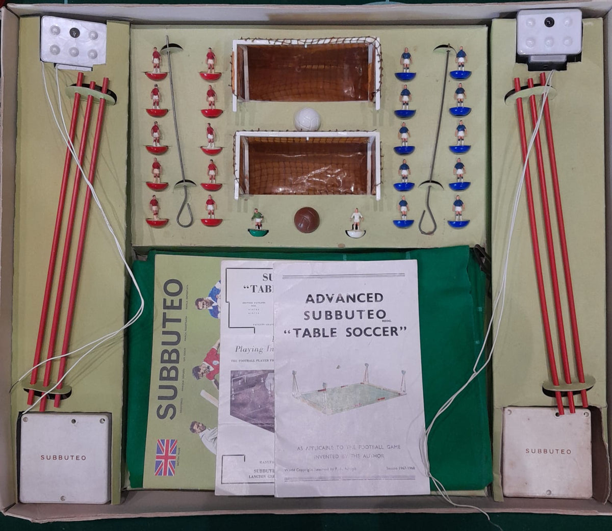 Subbuteo set box Continental Floodlight Edition metà anni '60 - miniature walker