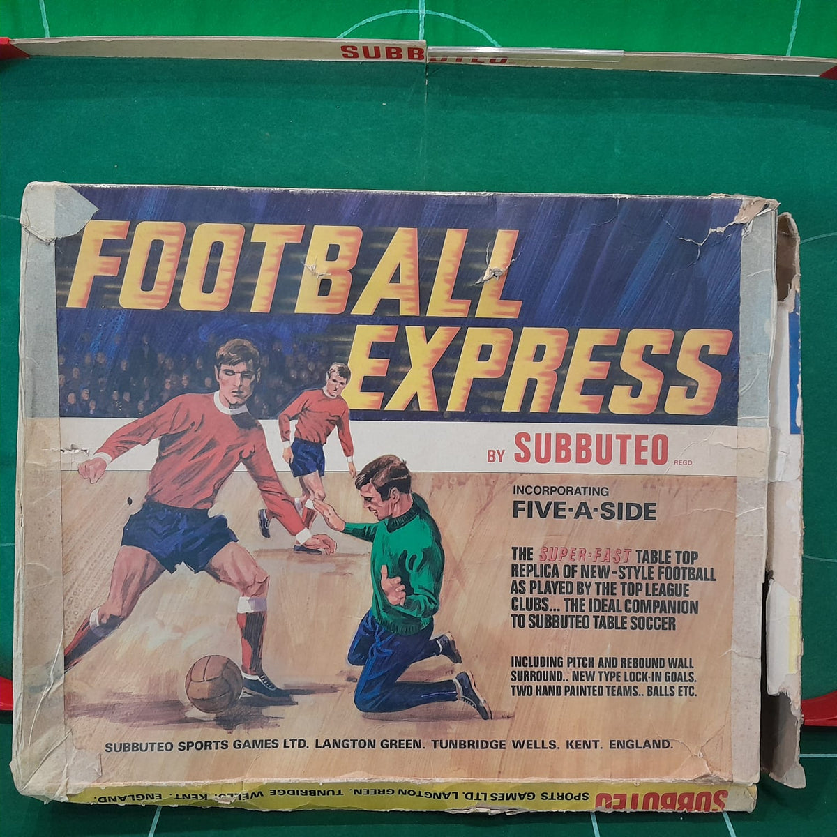 Subbuteo set box Football Express