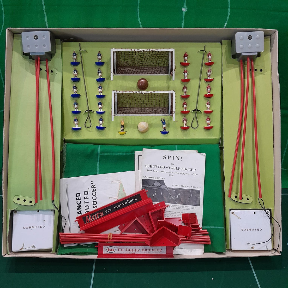 Subbuteo set box Continental Floodlight Edition anni '60 - miniature walker