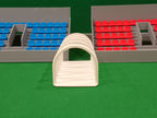 Subbuteolab linea stadio tunnel ingresso campo - colore bianco