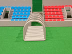 Subbuteolab linea stadio tunnel ingresso campo - colore grigio