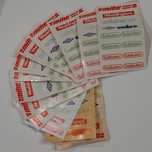 Subbuteo foglietto adesivo originale sponsor per tribuna 61216