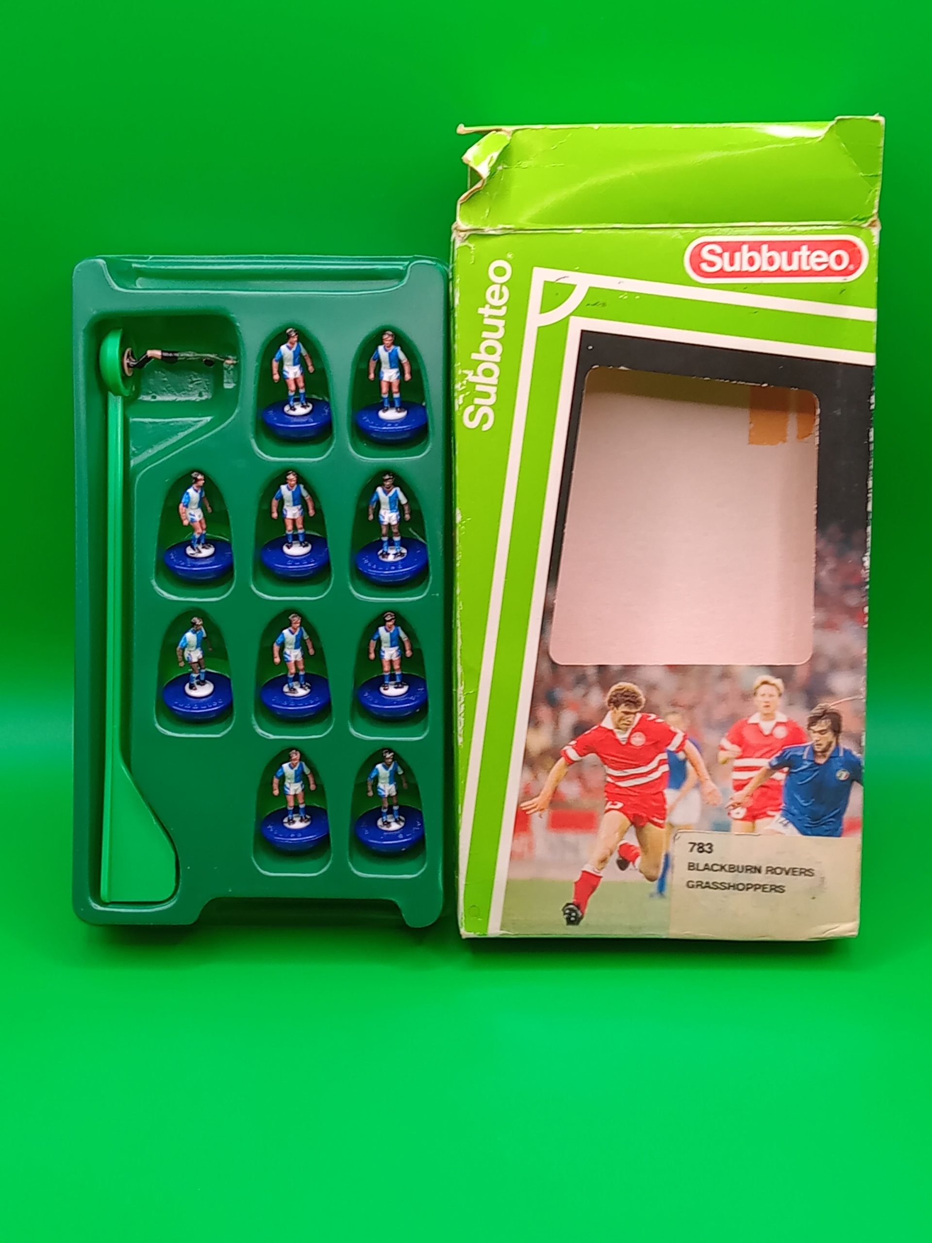 Subbuteo team Blackburn Rovers Grasshoppers LW ref 783 box A